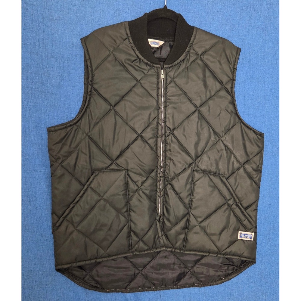 Vintage Big Smith Diamond Quilted Work Utility Vest XL